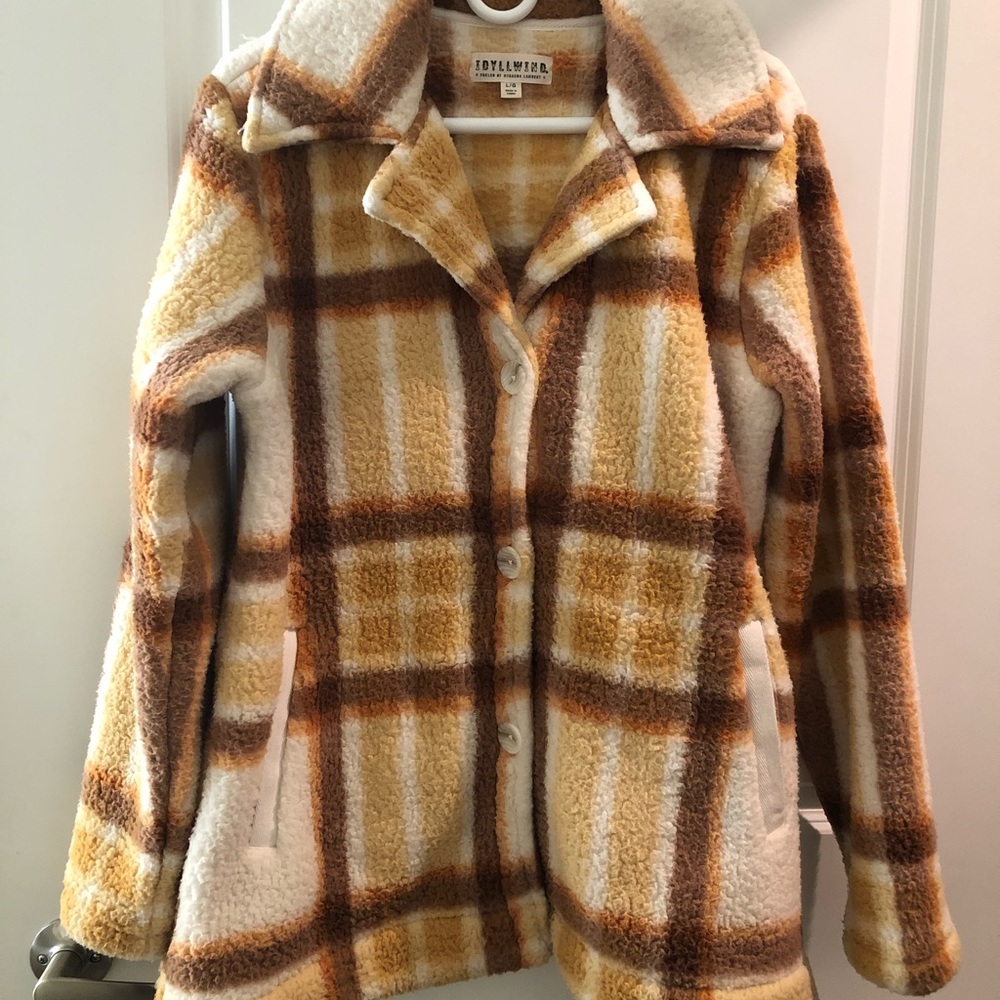 Idyllwind women’s stay cozy plaid button-front fleece jacket